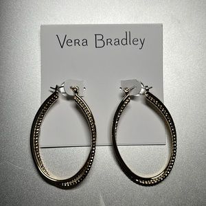 Vera Bradley gold tone coil earrings